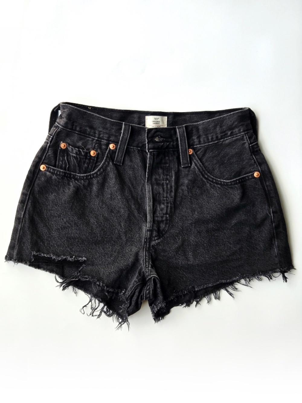 Levi's Women's Shorts Black Denim